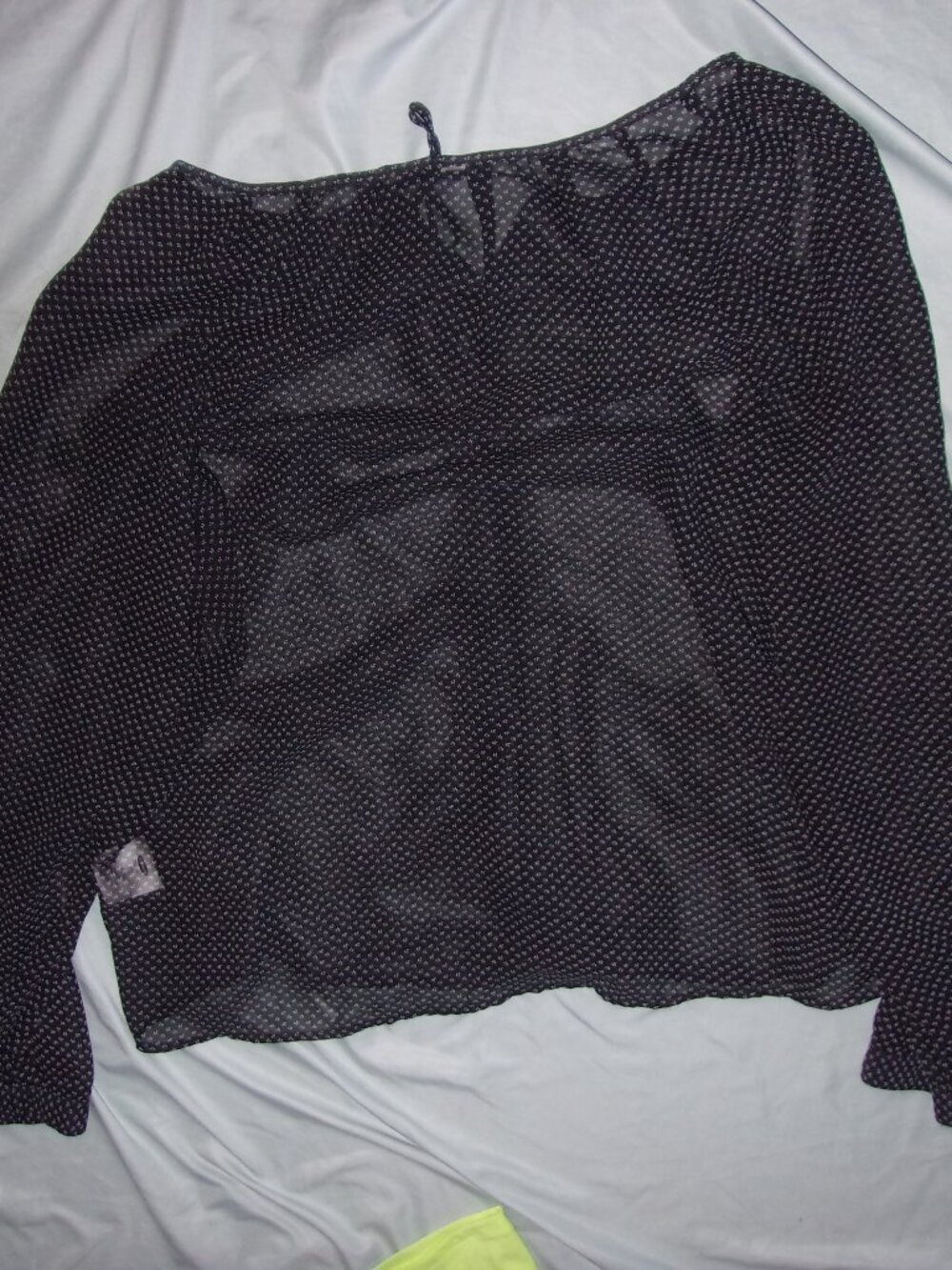 Size 2x casual dress womens shirt blouse 2 x xxl floral print sheer black - Picture 3 of 4